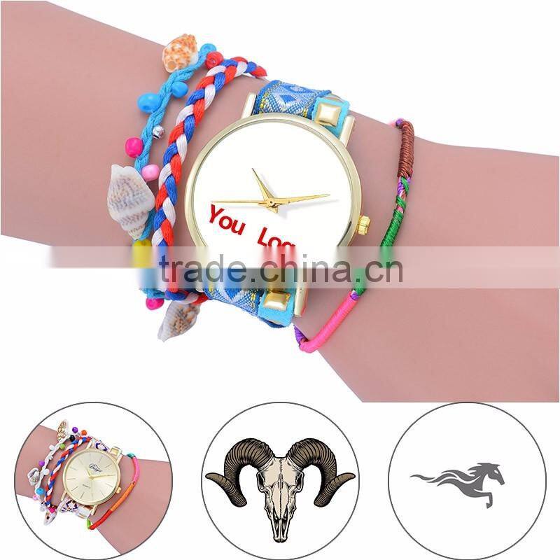 Marble Texture Dial Watch Custom Personalized Soft Leather Female Casual Modern Lady Watch