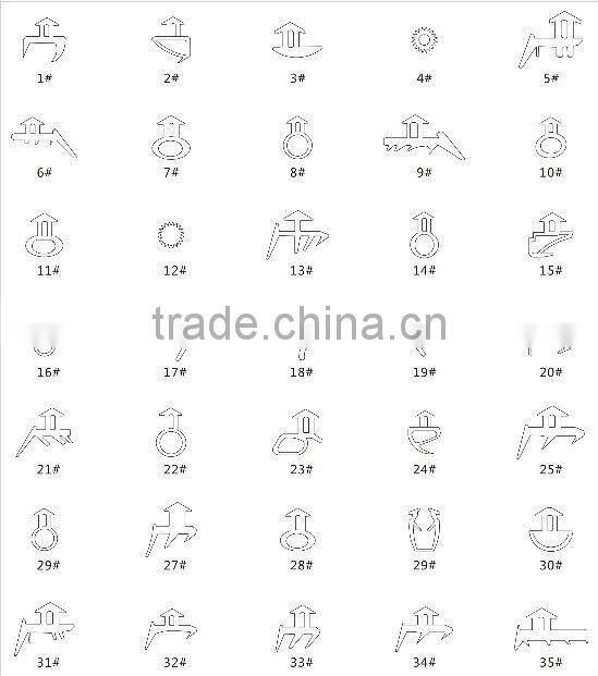 PVC seal gasket for window and doors