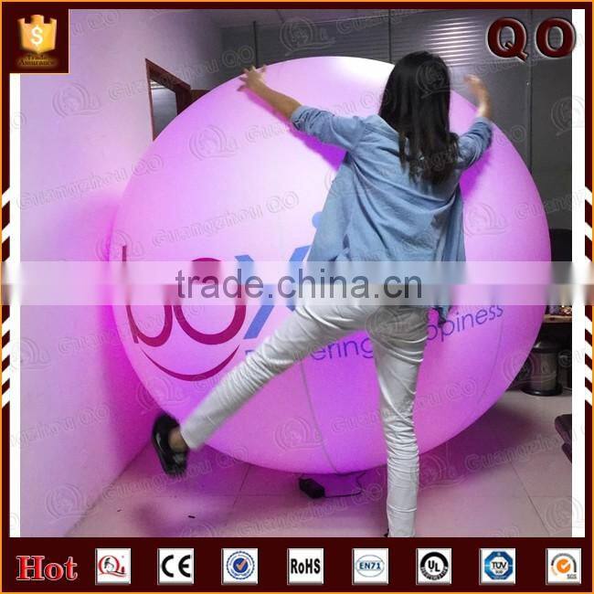 Huge printable inflatable helium sky balloon with led light