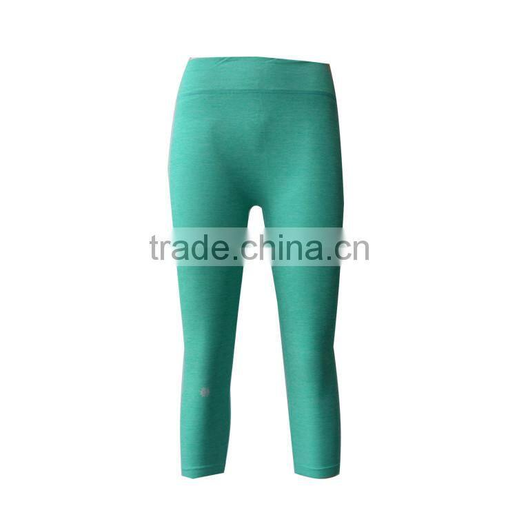 Wholesale high quality plus size half knee leggings mama pants