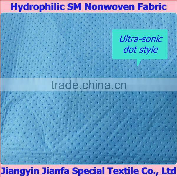 Supply Hydrophilic SMSPE Laminated Nonwoven Fabric for Medicl Drapes & Hole Towels