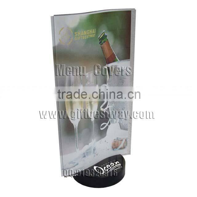Acrylic menu holder ,4x6 acrylic menu holder