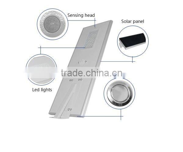 Factory price solar led street light 50w, all in one solar street light