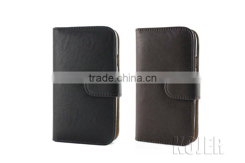 Cell Phone Horizontal Flip Leather Case for SAM Galaxy S3(i9300)