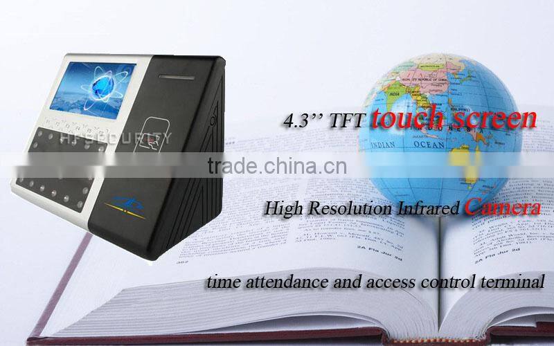 Touch Screen Wireless Time&Attendance and Access Control Face Reader RFID Card Reader HF-FR301 with Battery