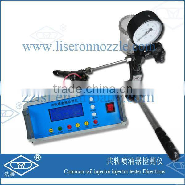 Nozzle tester for common rail vehicle equipment