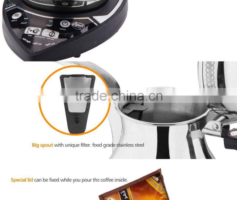 1000ml high quality stainless steel dallah coffee pot Arabic coffee maker