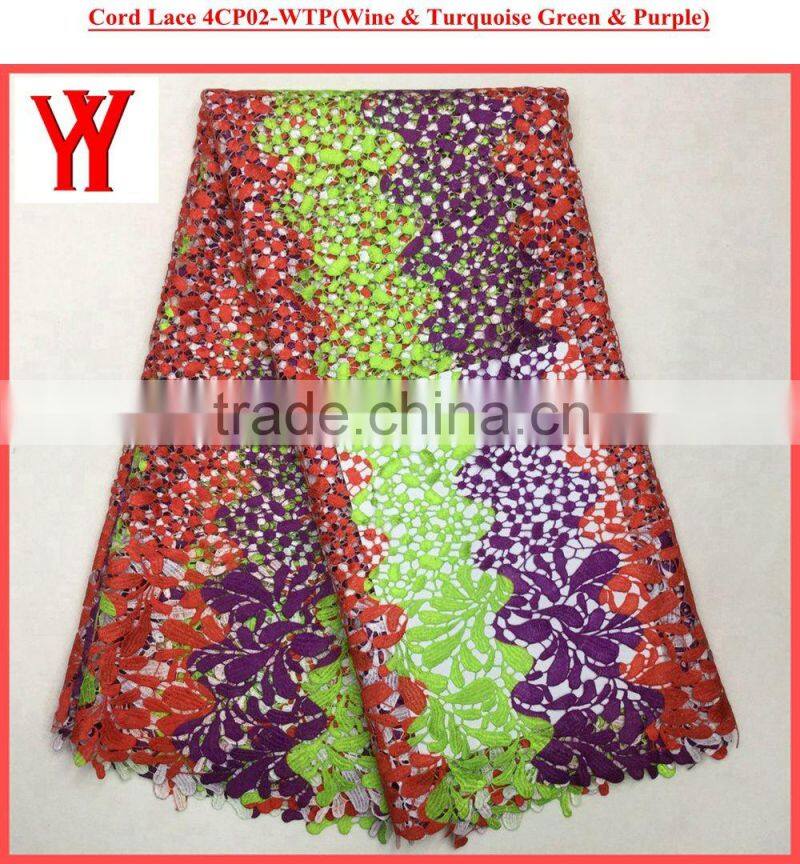 New african fashion dress designs african sequins cord lace fabric with breads