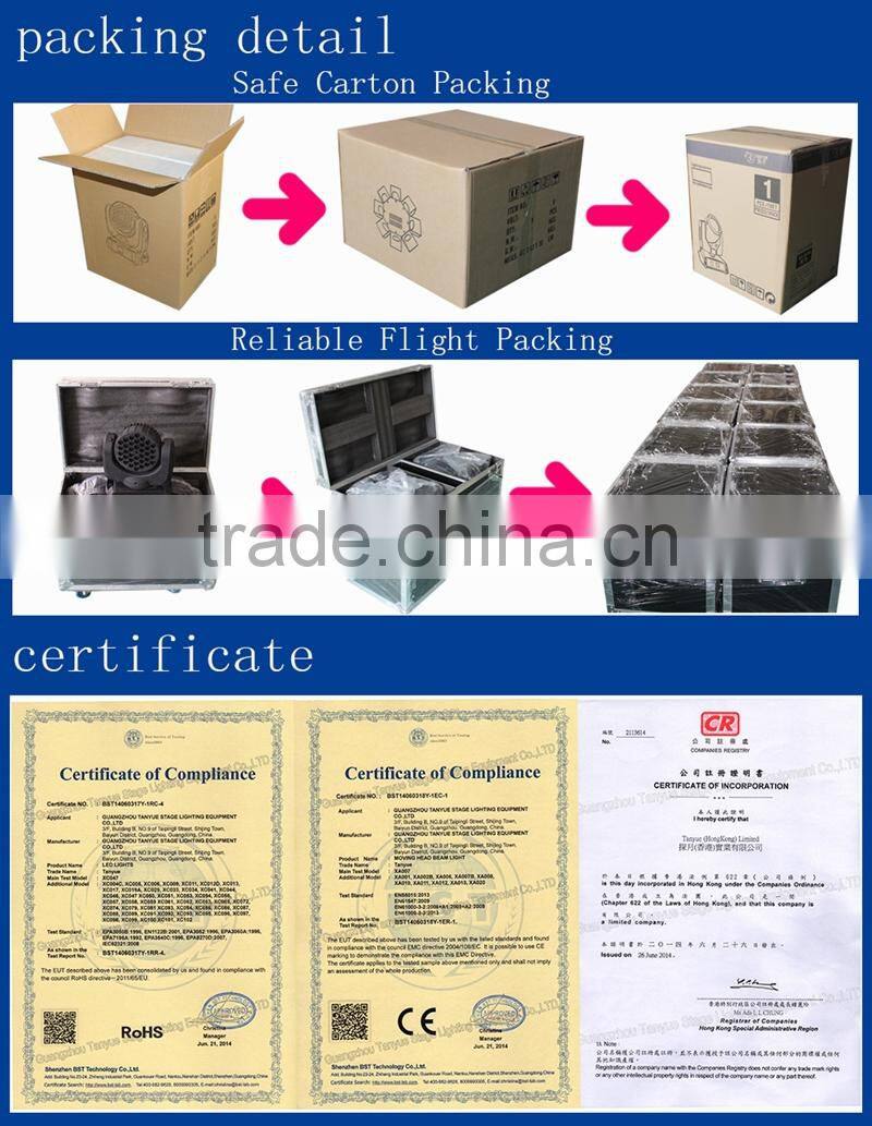 DMX 512 professional stage light rgbwa led 54*3w Aluminum LED par light