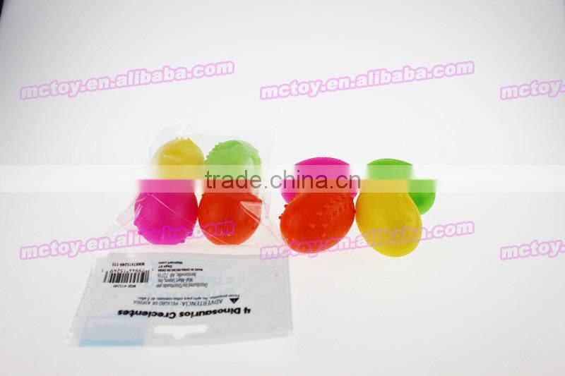 Plastic toys growing egg toys in water