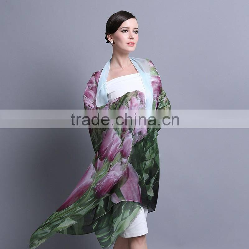 Women's Fashion Scarf Digital Printed Long Modal scarf