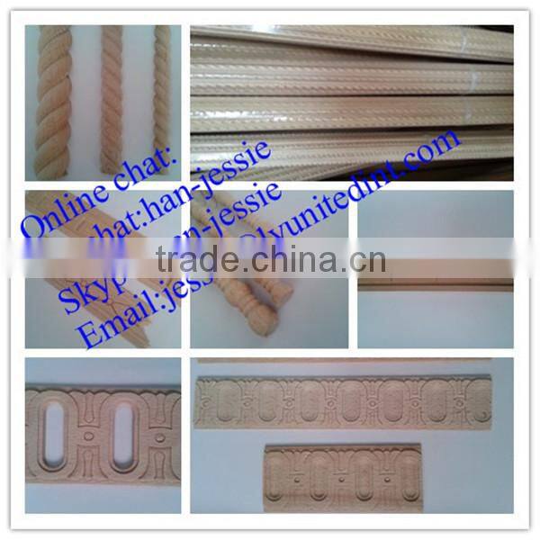 unpainted wood baseboard