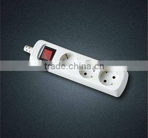German extension socket with switch