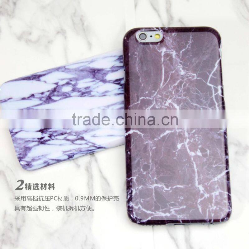 Poplar design 2016 marble PC hard case for iphone 6s