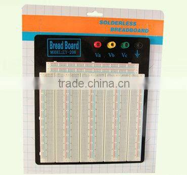 2014 hot sell white ABS metal reed 3220 tie-point testing breadboard universal printing circuit board