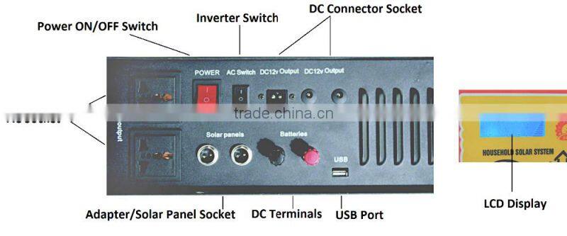 1000W/1KW high efficiency off gird pure sine wave household solar energy system for home use