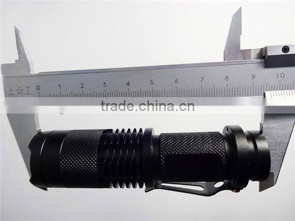 GS-9016 aluminum xml Q5 230lm outdoor most powerful pocket elastic led fleshlight with CE &ROHS