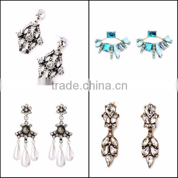 In stock 2016 Fashion Dangle Long Earring New Design Wholesale High quality Jewelry SKC1588