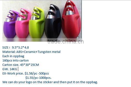 Different colors As see on TV Edge Grip 2 Stage Knife Sharpener