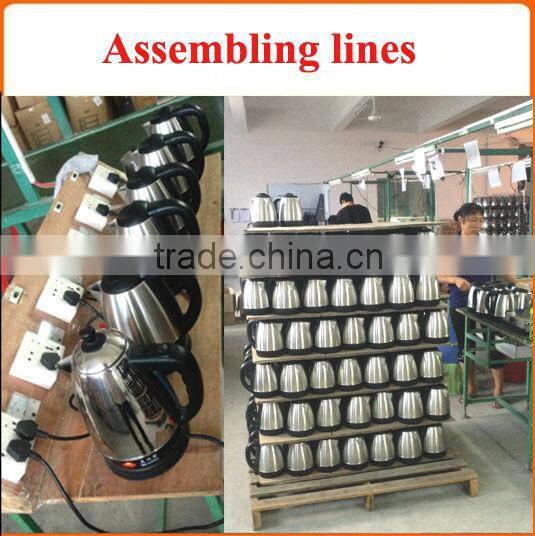 1.2l black electric hotel kattle with plastic tea tray for guest room