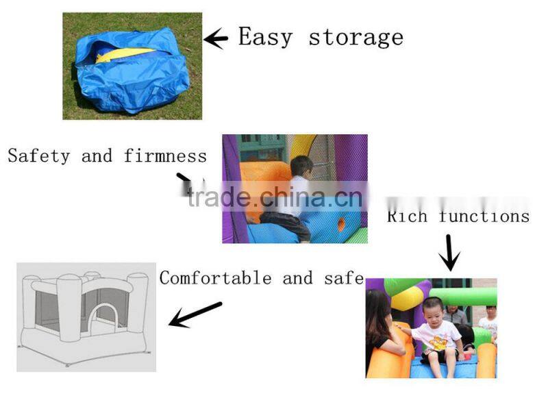 New design inflatable moonwalks with slide combo for kids