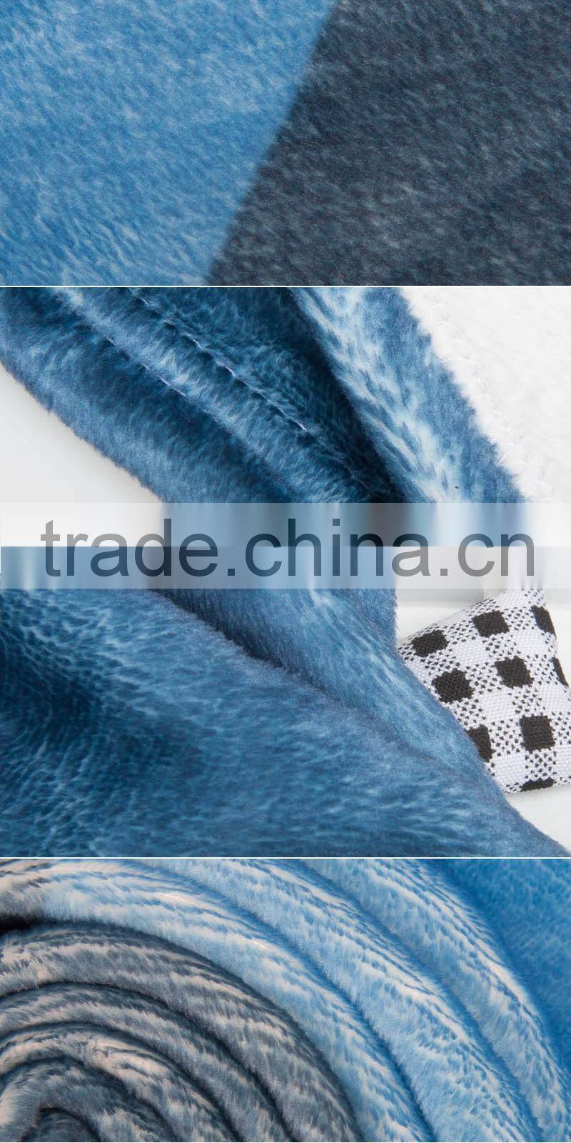 2016 best custom sublimated polyester blanket