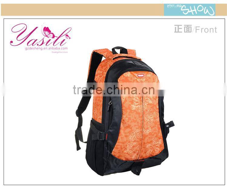 2014 multiple color selling nylon waterproof laptop backpack, outdoor adventure backpack in Guangzhou