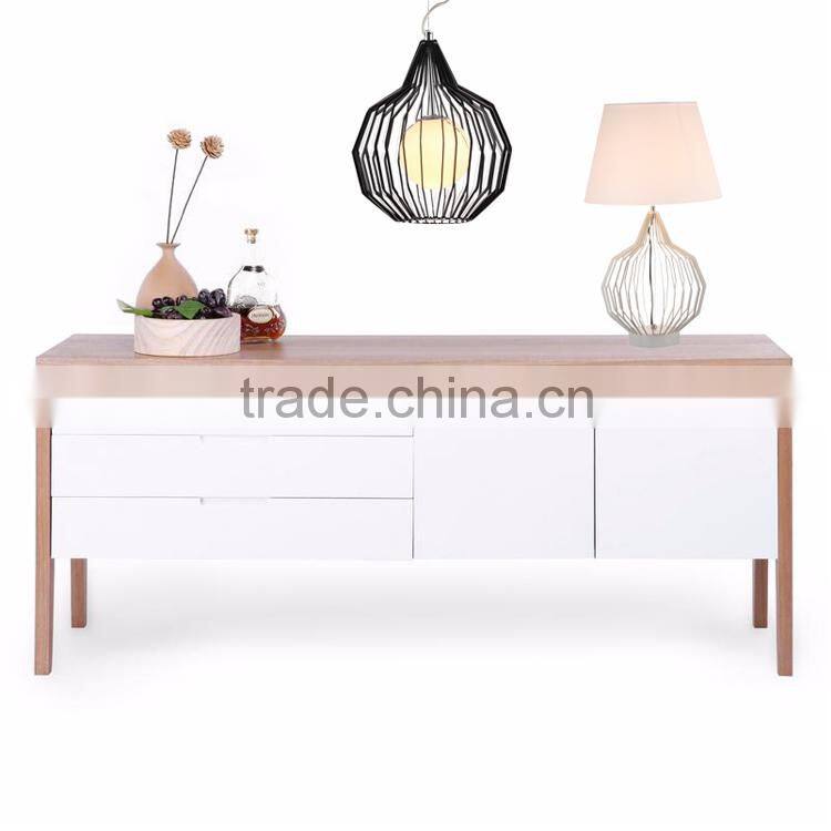 Black Color and Energy Saving Light Source Decorative chandelier/ cage pendant lamp