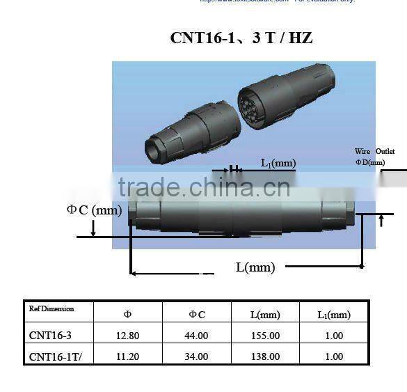 plastic quick screw/disconnect couplings, electrical connector