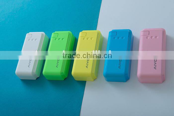 2015 New gift Phone accessory colorful 5000mah intelligent power banks for Mobiles