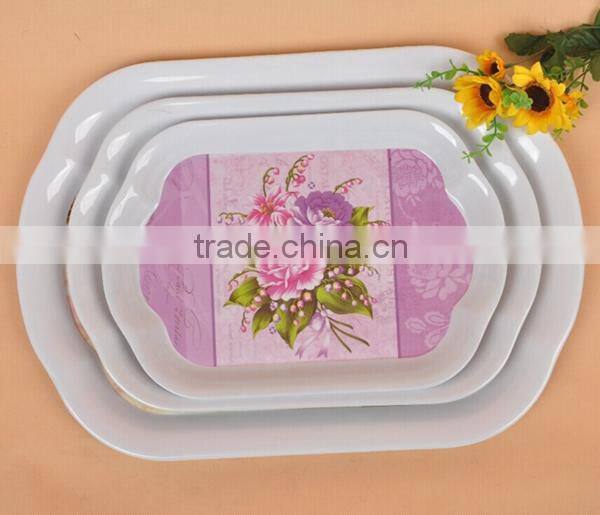 2015 fasional melamine serving tray