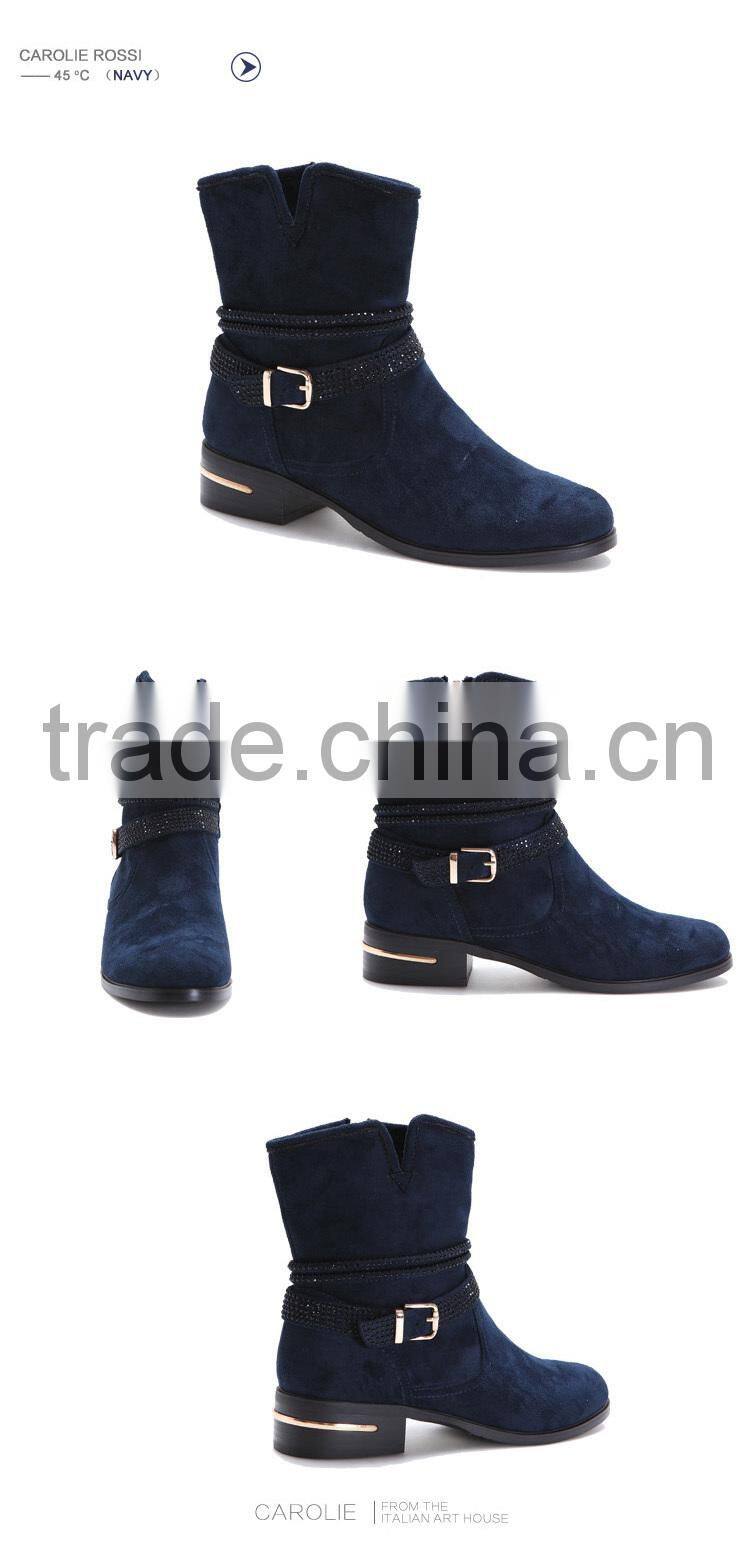 Europen style lady half boots sales well low price women shoes in guangzhou