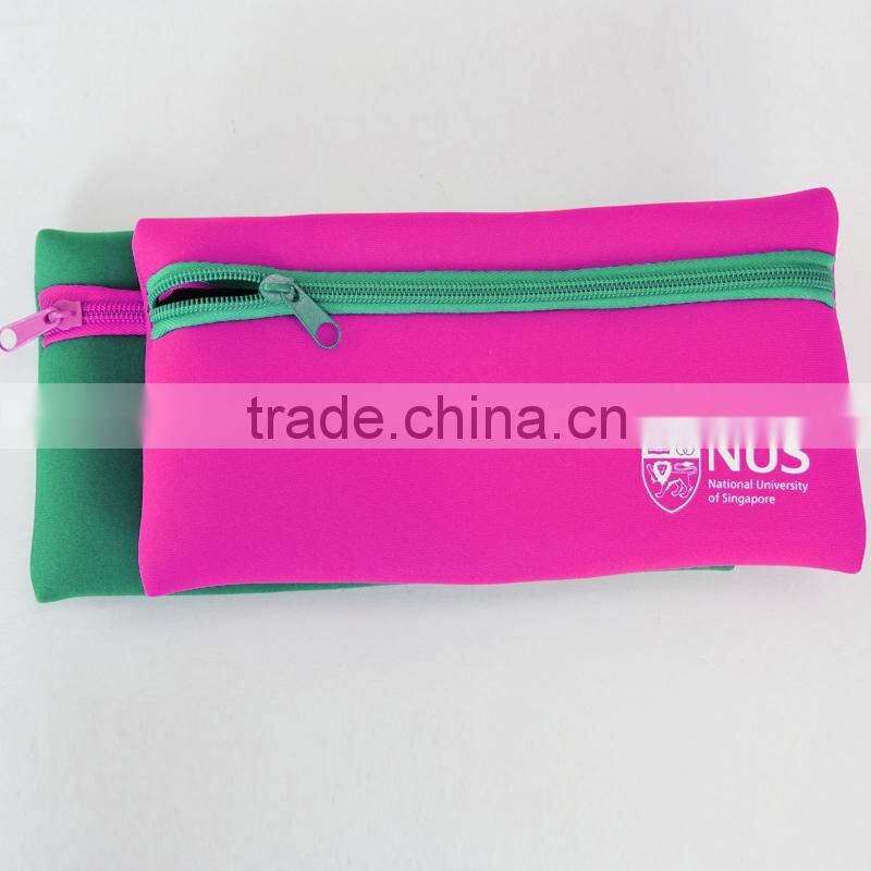 waterproof Kids Neoprene Zipper Pencil Bag,children pencil bag