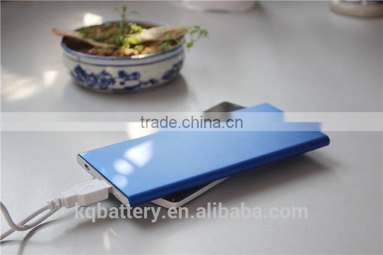 power bank charger with charging cable 9000mah ultra thin li polymer