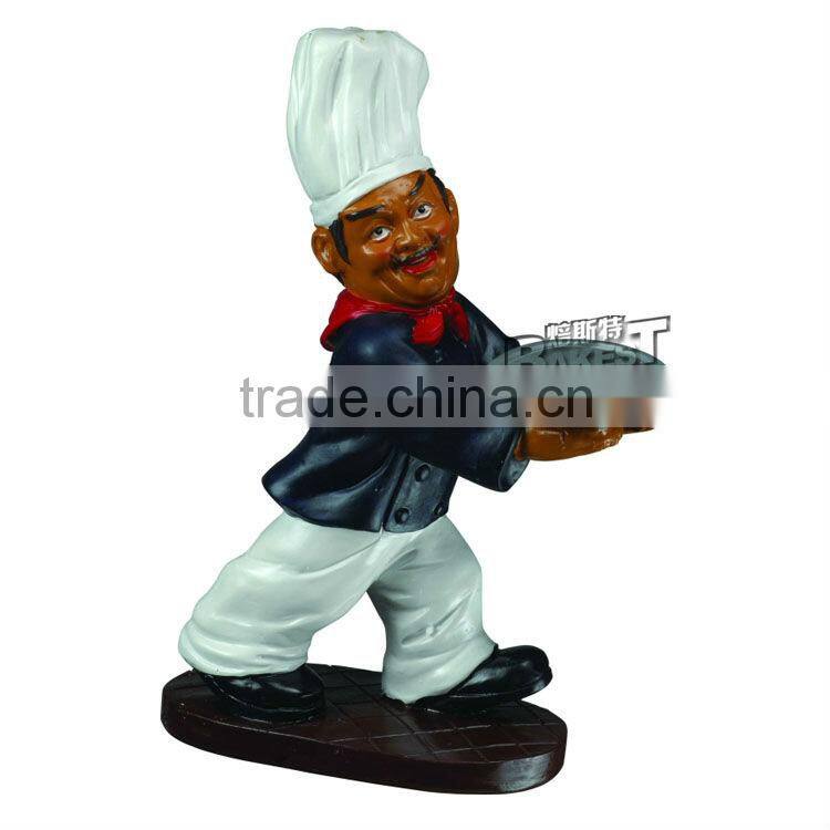 New arrival plasthetics chef model for display/cook doll/chef mold/cook doll for display/restaurant table display