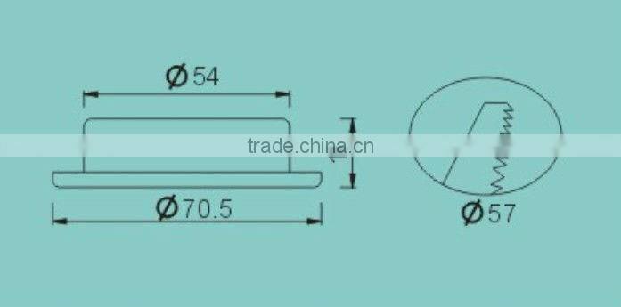 2013 Ningbo New Product 0.9-1.3W Plastic LED Downlight Price Competitive