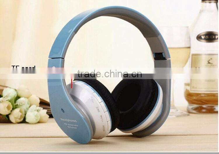 Big earpad high qulity sport bluetooth headphone Wireless Foldable Folding v4.0 bluetooth headphone sd card