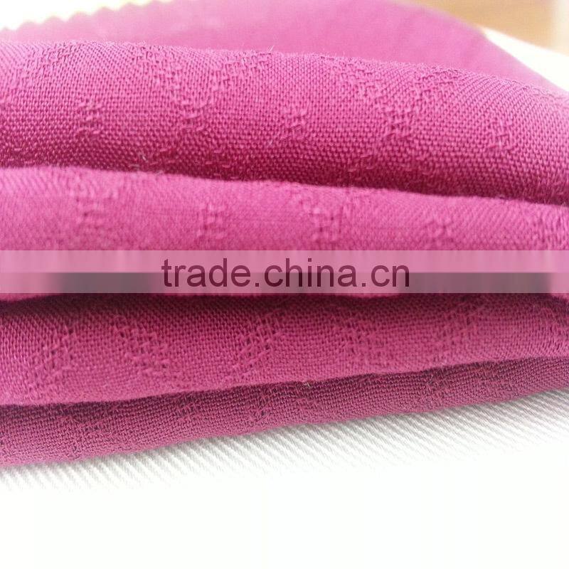 2015 xiangsheng jacquard weave date red rayon fabric