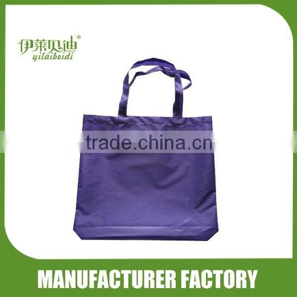 Single layer folding bag with handle
