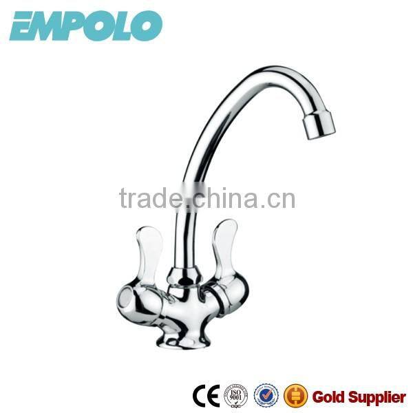 Cheap Double Handle Brass Kitchen Faucet KM540
