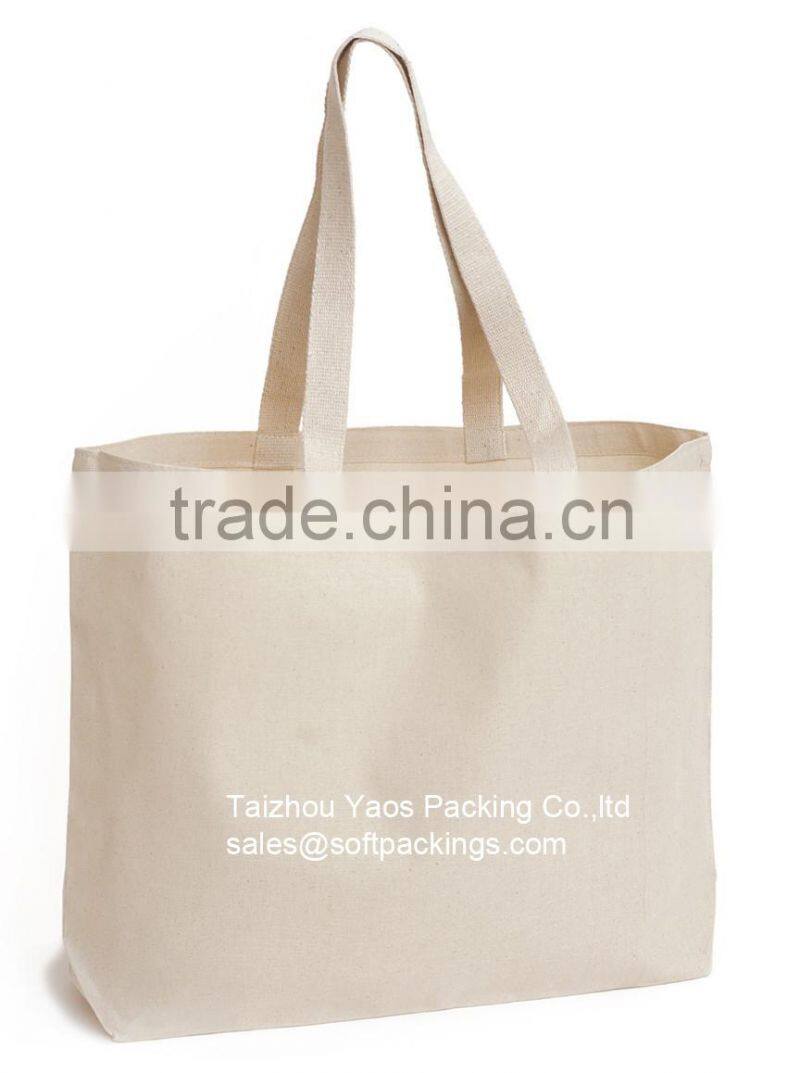 100% nature promotion cotton bag, custom wholesale cotton recycle bag, new design cotton canvas tote bag, calico shopping bag