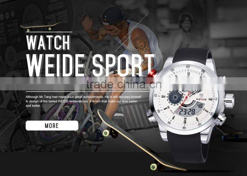 WEIDE Branded Fashion Analog Digital Quartz Watch OEM Factory China Wrist Watch for Men