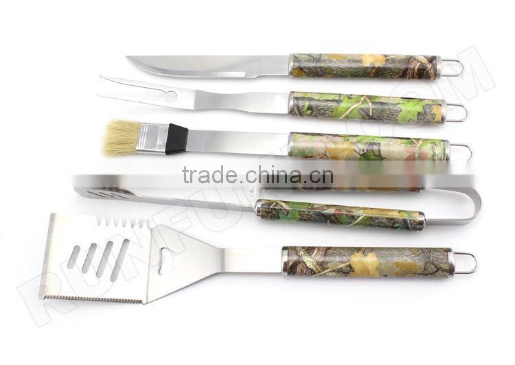 5 Piece Professional-made Stainless Steel BBQ Grill Set