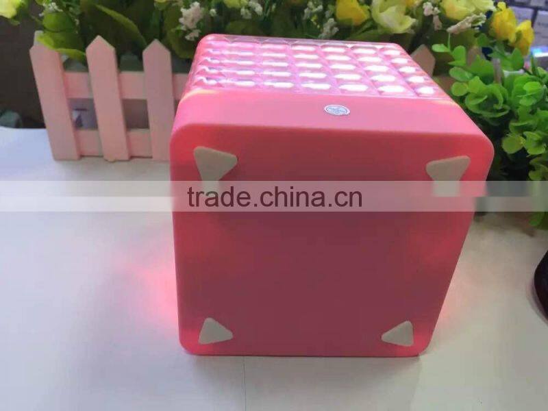 Bluetooth Luminous Tf Card Mini Speaker Stereo Subwoofer Color Lights Handsfree Style Bluetooth Speaker