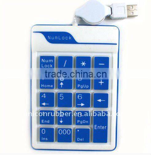 18 keys silicone mini numberic keyboard