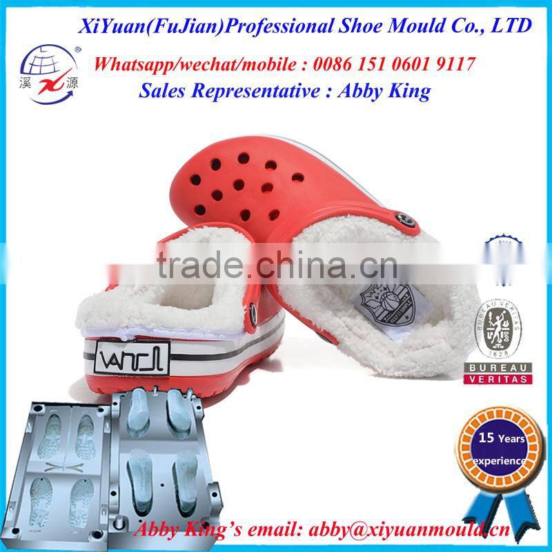 Red Warm EVA shoes mould For Ladies, lovers Winter Fashion EVA slipper mold, High Quality Eva Shoes Winter shoe mold,