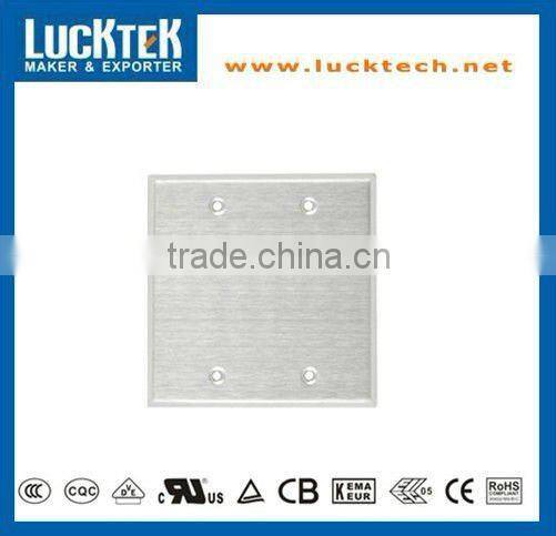 2 Gang Blank Metal Wall plates