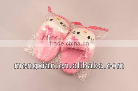 wholesale cute Microfiber Slippers for women Hello Kitty cute plush girl slipper