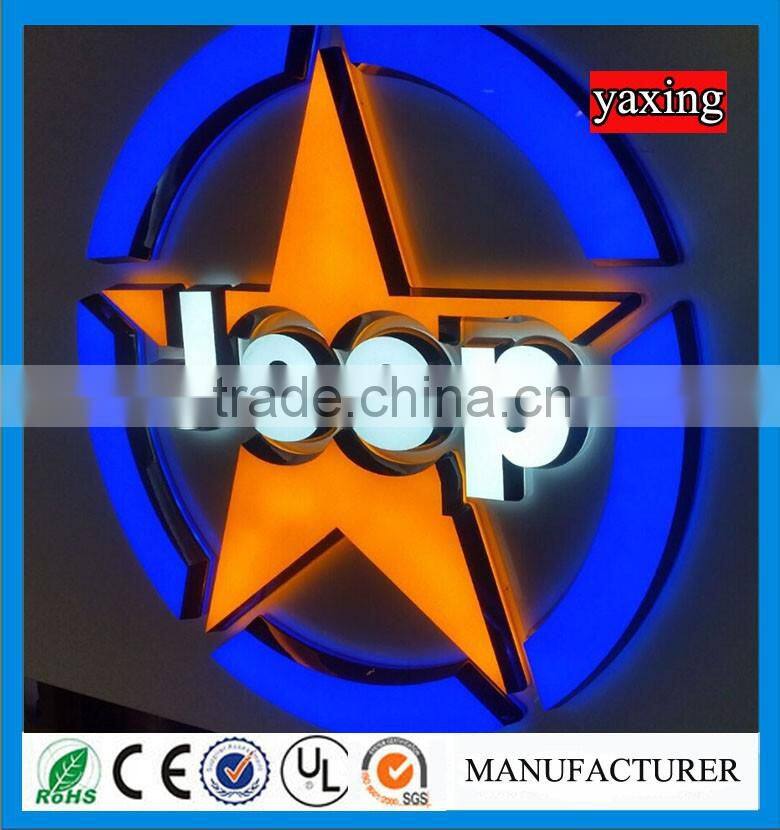 Outdoor waterproof advertising led acrylic light up letter