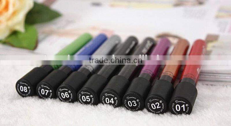 longlasting kissproof 38color matte liquid lipstck black purple blue green color special color